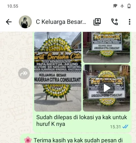 Pengiriman Papan Bunga Duka Baranangsiang