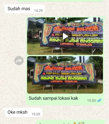 Pengiriman Papan Bunga Baranangsiang