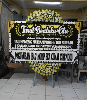 Papan Bunga di Baranangsiang